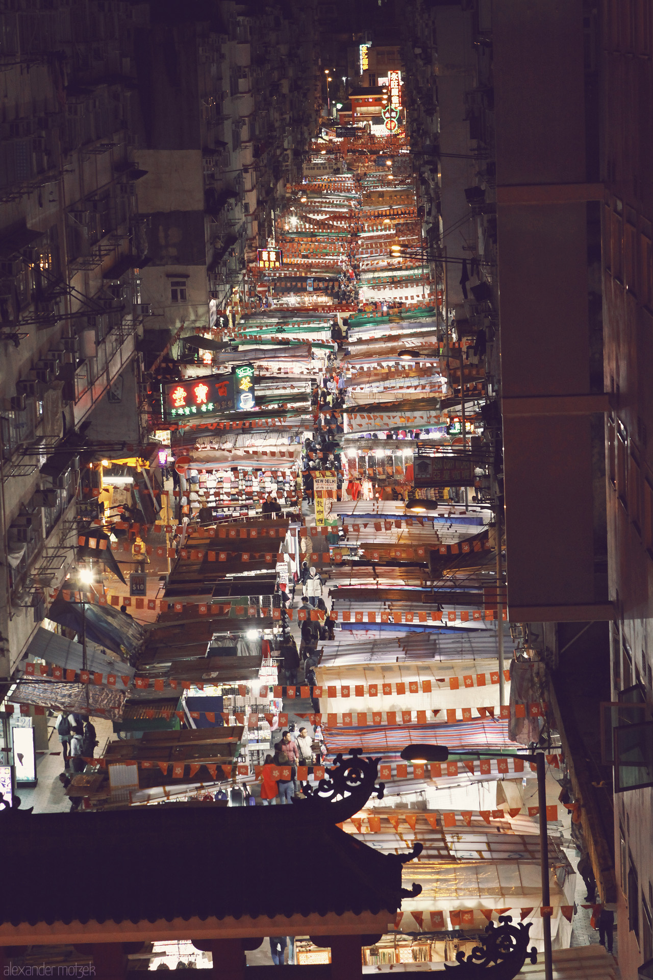 Foto von Nachtmarkt in Hongkong
